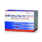 Ficha técnica e caractérísticas do produto Agulha Insulina BD Ultra-Fine 8mm 100 Unidades
