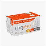 Ficha técnica e caractérísticas do produto Agulha para Caneta de Insulina 6mm 31g C/100un Uniqmed