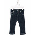 Ficha técnica e caractérísticas do produto Aigner Kids Calça Jeans Skinny - Azul