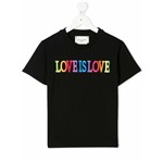 Ficha técnica e caractérísticas do produto Alberta Ferretti Kids Camiseta Love Is Love - Preto