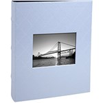 Ficha técnica e caractérísticas do produto Álbum Black Ferragem para 200 Fotos 10x15cm Azul - Ical