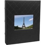 Ficha técnica e caractérísticas do produto Álbum Black Ferragem para 200 Fotos 10x15cm Preto - Ical