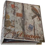 Ficha técnica e caractérísticas do produto Álbum de Fotos MDF Bird Dream Cinza - Oldway