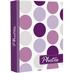 Ficha técnica e caractérísticas do produto Álbum Pocket Chies Bolinha Violeta com Solda para 100 Fotos 10x15cm