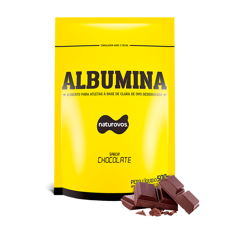 Ficha técnica e caractérísticas do produto Albumina Chocolate (500g) Naturovos