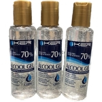 Ficha técnica e caractérísticas do produto Álcool gel 120ml - kit com 3 unidades