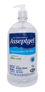 Ficha técnica e caractérísticas do produto Alcool Gel Asseptgel 1 Kg