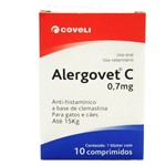 Ficha técnica e caractérísticas do produto Alergovet 0,7 Mg 10 Comp - Coveli