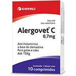 Ficha técnica e caractérísticas do produto Alergovet C 0,7mg 10 Comprimidos - Coveli
