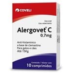 Ficha técnica e caractérísticas do produto Alergovet C 0,7Mg - 10 Comprimidos