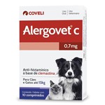 Ficha técnica e caractérísticas do produto Alergovet C 10 Comprimidos Coveli 7mg