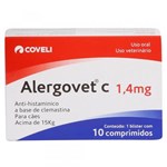 Ficha técnica e caractérísticas do produto Alergovet C Anti-Histamínico -Coveli 1,4mg C/ 10 Comprimidos