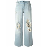 Ficha técnica e caractérísticas do produto Alexander Wang Calça Jeans Pantalona - Azul
