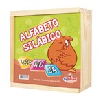 Ficha técnica e caractérísticas do produto Alfabeto Silábico em Madeira