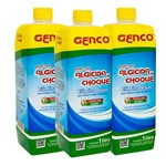 3 Algicidas de Choque Eliminador de Algas 1l Genco Piscina