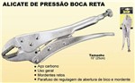 Ficha técnica e caractérísticas do produto Alicate de Pressão Boca Reta - Fertak
