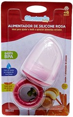Ficha técnica e caractérísticas do produto Alimentador Silicone, Girotondo Baby, Rosa/Branco