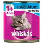 Ficha técnica e caractérísticas do produto Alimento para Gatos Sabor Atum ao Molho Whiskas Lata 290g