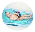 Ficha técnica e caractérísticas do produto Almofada de Banho para Bebê Azul
