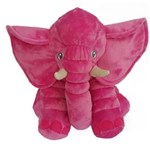 Ficha técnica e caractérísticas do produto Almofada Elefante Pink de 65 Cm com Porta-treco