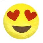 Ficha técnica e caractérísticas do produto Almofada Emoji Love Grande 34x34cm