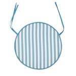 Ficha técnica e caractérísticas do produto Almofada Jardim Poliéster Stripes Azul 40cm