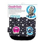 Ficha técnica e caractérísticas do produto Almofada para Carrinho de Bebê Comfi Cush Clingo - Stars - Preto
