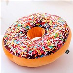 Ficha técnica e caractérísticas do produto Almofada Rosquinha Magma Donut Granulado Chocolate