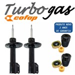 Ficha técnica e caractérísticas do produto Amortecedor Corsa Celta Prisma - Kit 2 Amortecedores Dianteiros Corsa Celta Prisma Turbogas + Coxins