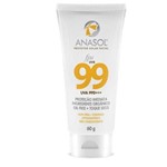 Anasol Protetor Solar Facial Fps99 60g Hipoalergênico - Toque Seco - Argila - Aloe Vera - Vitaminas