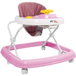 Ficha técnica e caractérísticas do produto Andador Bebe Regulavel Rosa 6 Rodas Styll Baby