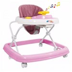 Ficha técnica e caractérísticas do produto Andador Infantil Musical Styll Baby Rosa/ Branco - Still Baby