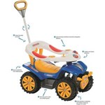 Ficha técnica e caractérísticas do produto Andador Infantil Quadriciclo Biemme Dudu Car Style com Hastes - Azul