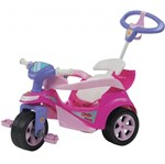 Ficha técnica e caractérísticas do produto Andador Triciclo Baby Trike Rosa Biemme Pronta Entrega