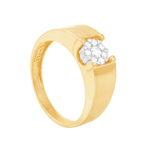Ficha técnica e caractérísticas do produto Anel em Ouro 18K Diamantes - AU6551