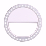 Ficha técnica e caractérísticas do produto Anel Light Ring Led P/ Selfies - Clipe Universal - Branco -