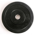 Ficha técnica e caractérísticas do produto Anilha Olimpica Gears Crossfit Bumper Borracha Preta - 15kg