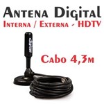Ficha técnica e caractérísticas do produto Antena Digital Interna/Enterna HDTV MTA-3003 Cabo 4,3m - Tomate