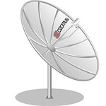 Ficha técnica e caractérísticas do produto Antena Parabólica de 2,00mts + LNBF Multi + Kit de Cabo - Cromus