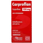 Ficha técnica e caractérísticas do produto Anti-inflamatório Carproflan 100 Mg - 14 Comprimidos - Agener União