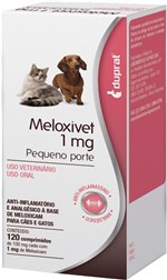 Ficha técnica e caractérísticas do produto Anti-inflamatório Meloxivet 1 Mg - Blister com 10 Comprimidos - Duprat