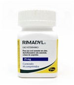 Ficha técnica e caractérísticas do produto Anti-inflamatório Rimadyl 25mg 14 Comprimidos - Zoetis