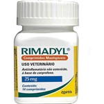 Ficha técnica e caractérísticas do produto Anti-Inflamatório Rimadyl 25MG- 14 Comprimidos
