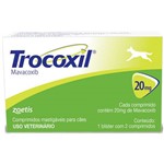 Ficha técnica e caractérísticas do produto Anti-INFLAMATÓRIO Trocoxil Zoetis 20MG com 2 Comprimidos