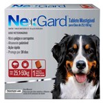 Ficha técnica e caractérísticas do produto Antipulgas e Carrapatos NexGard para Cães de 25,1 a 50 Kg com 1 Comprimido
