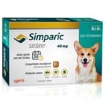 Ficha técnica e caractérísticas do produto Anti-pulgas Simparic 40 Mg - Cães 10,1 a 20 Kg - 1 Unidade