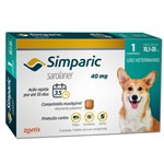 Ficha técnica e caractérísticas do produto Anti Pulgas Zoetis Simparic 40 Mg para Cães 10,1 a 20 Kg
