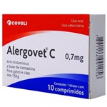 Ficha técnica e caractérísticas do produto Antialérgico Coveli Alergovet 0,7MG C