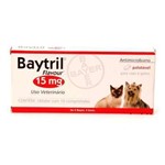 Ficha técnica e caractérísticas do produto Antibiótico Bayer Baytril Flavour 15mg - 10CP