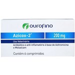 Ficha técnica e caractérísticas do produto Antibiótico e Anti-inflamatório Ouro Fino Azicox 2 de 6 Comprimidos - 200 Mg - Ourofino